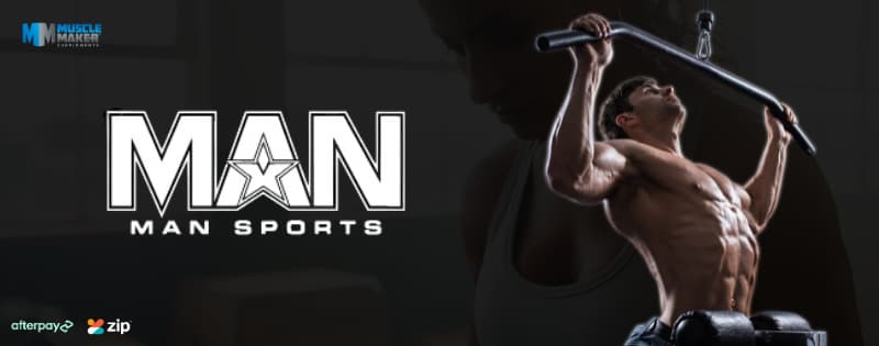 Man Sports Supplements Logo Banner