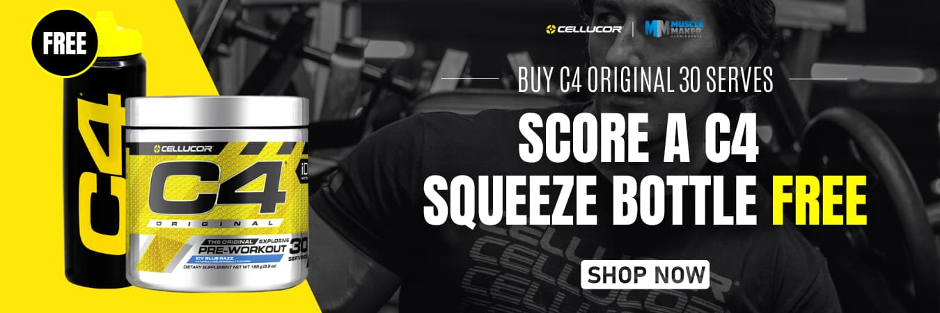 Cellucor C4 Pre Workout 30 Serve - Free Bottle Banner