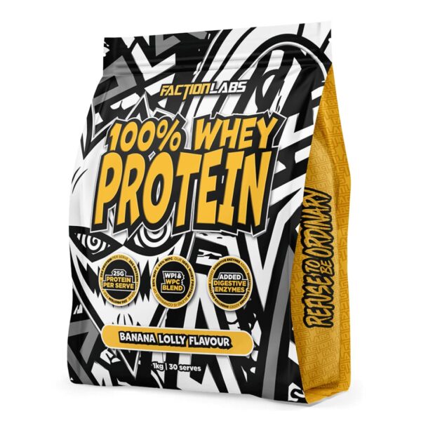 Faction Labs 100% Whey Protein - Banana Lolly