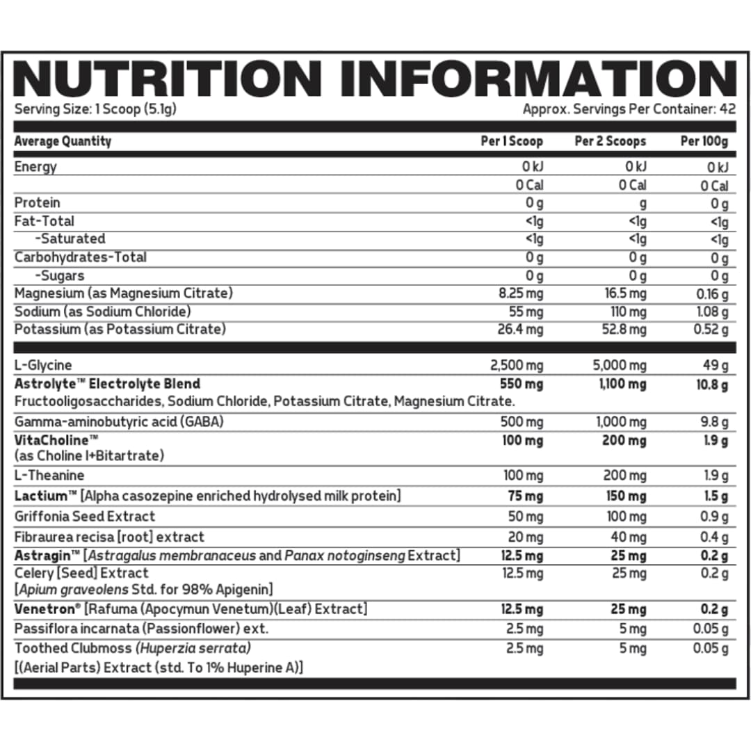 Glaxon Tranquility Nutrition Panel (1)