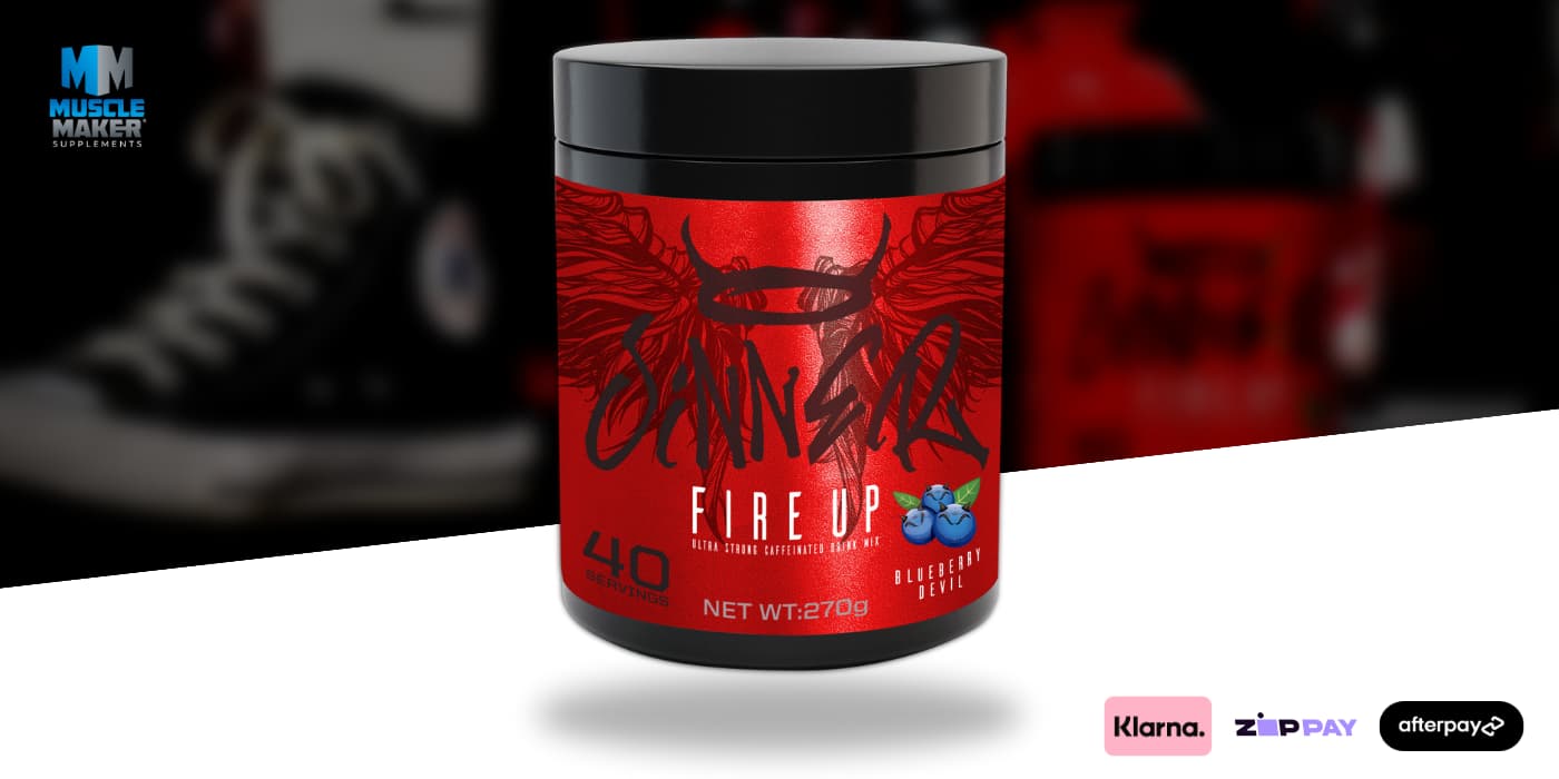 Sinner Supps Fire Up Thermogenic Fat Burner Banner