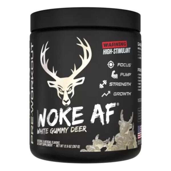 Bucked Up Woke AF Pre Workout - White Gummy Deer