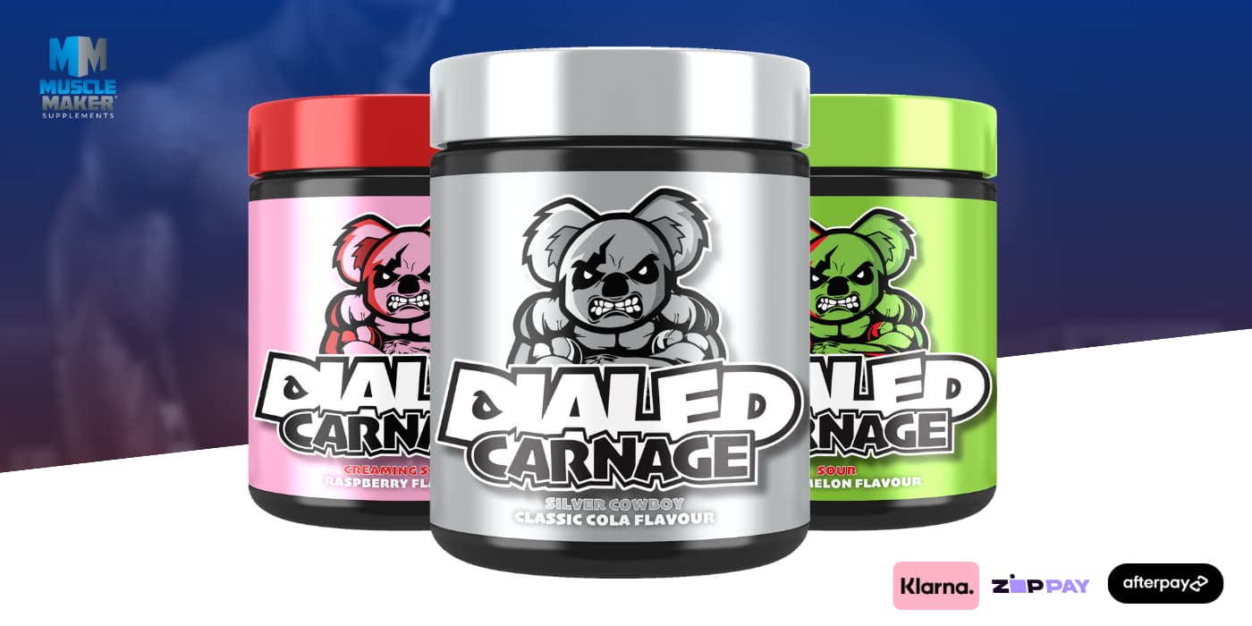 X athletics Dialed Carnage pre Workout Banner