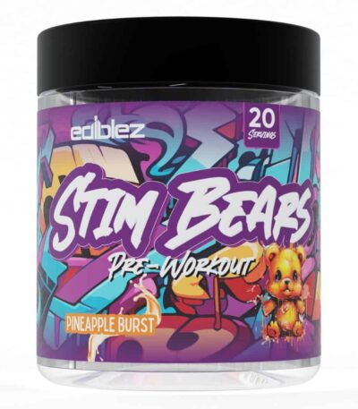Ediblez Stim Bears Gummies - Pineapple Burst