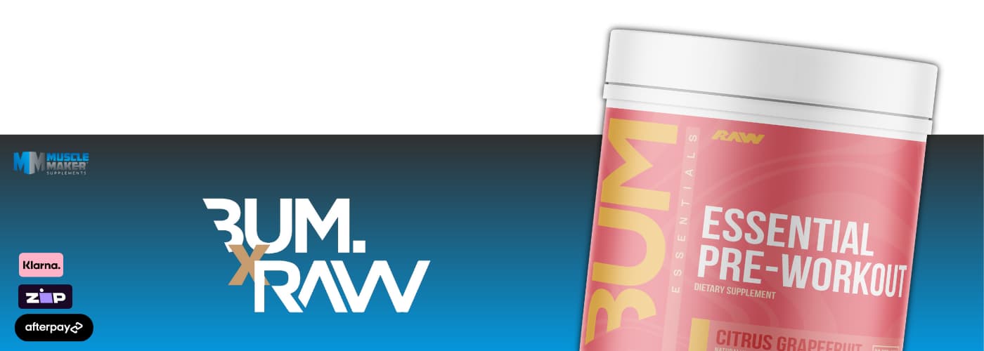 Raw Nutrition CBUM Essential Pre Workout Payment Banner