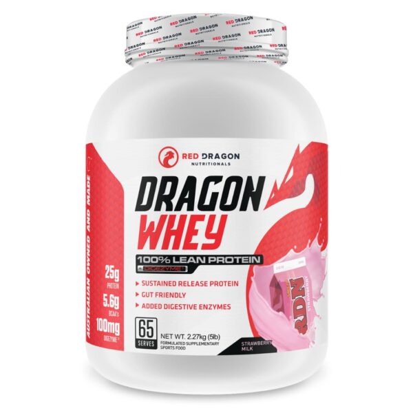 Red Dragon Nutritionals Dragon Whey 5lb - Strawb