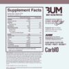 Copy of CBUM Mass Gainer Nutrition Panel
