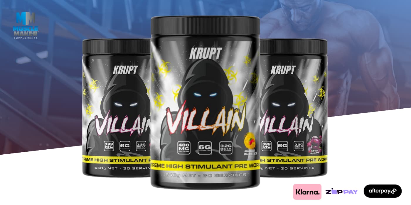 Krupt Supps Villian Pre Workout Banner
