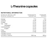 Switch Nutrition L-Theanine Capsules Nutrition Panel