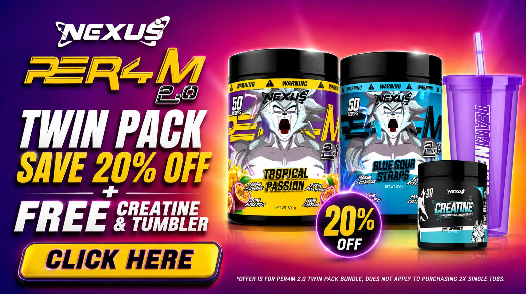 Nexus Per4m 2.0 Twin Pack Deal