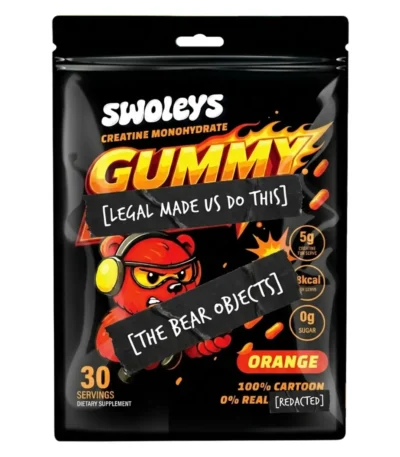 Swoleys Sour Creatine Gummy Bears - Orange