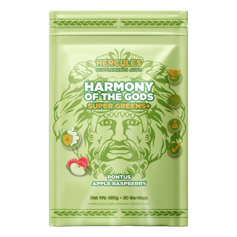 Hercules Supplements Super Greens+ - Pontus Apple Raspberry