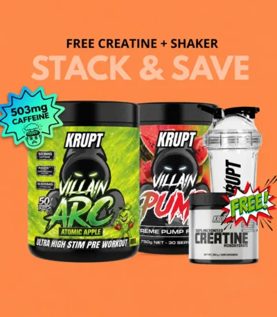 Krupt Supps Villain Pre Workout Stack
