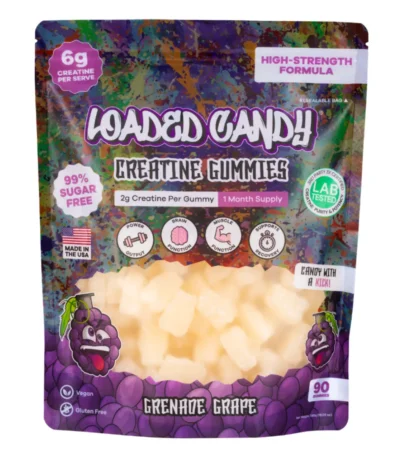 Loaded Candy Creatine Gummies - Grenade Grape