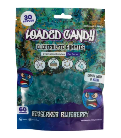 Loaded Candy Electrolyte Gummies - Berserker Blueberry