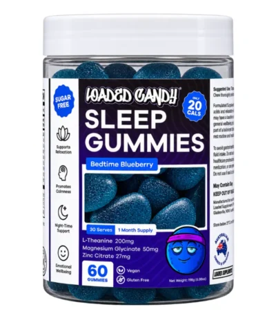 Loaded Candy Sleep Gummies - Bedtime Blueberry