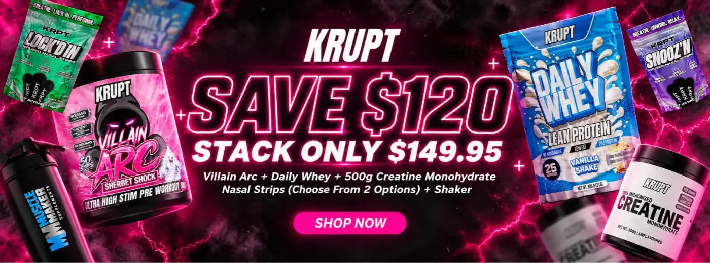 Krupt Supps Training Stack Banner