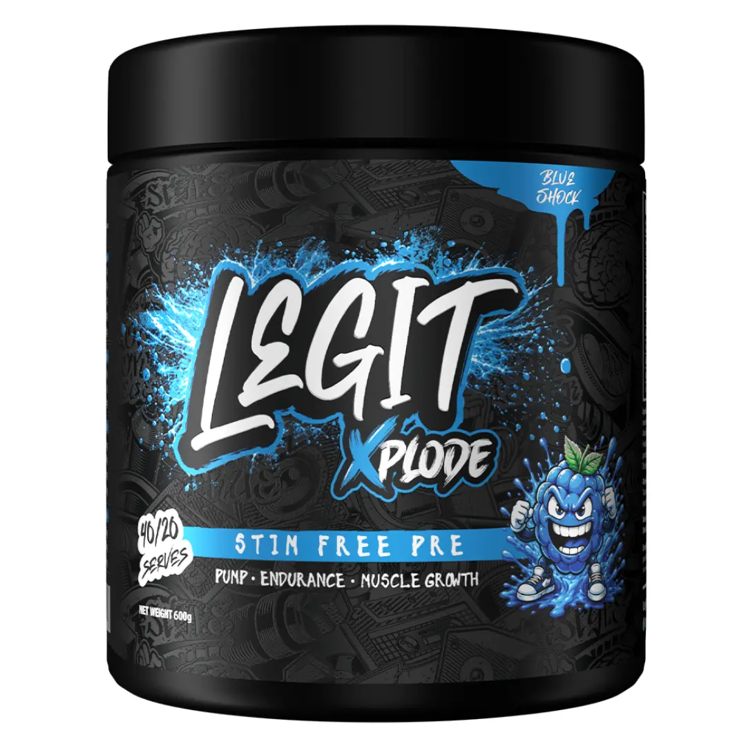 Legit Supps Xplode Pump - Blue Shock Legit Supps Xplode Pump - Blue Shock
